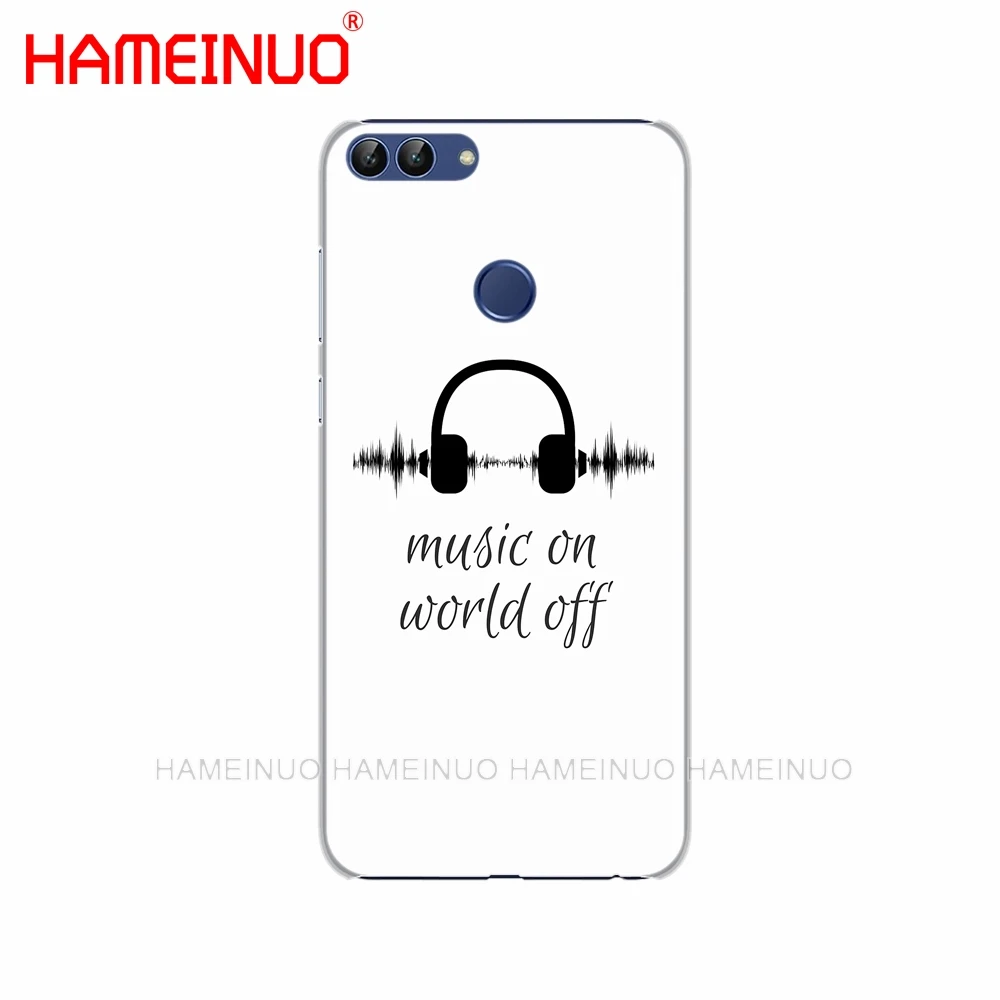Чехол для телефона HAMEINUO music on world off с принтом Huawei NOVA 2 2S 3e PLUS LITE p smart 2018 enjoy 7s mate 7 8 9 10