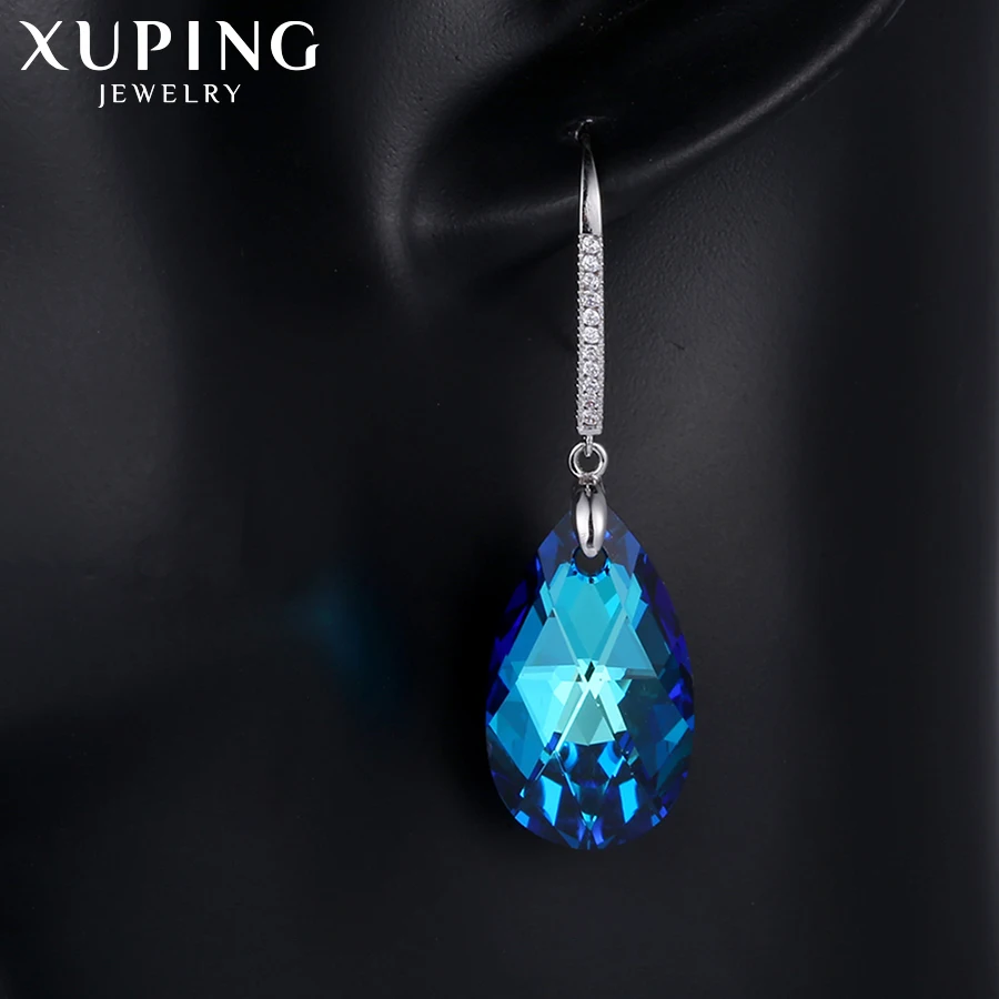 Xuping модные серьги высокое качество кристаллы от Swarovski цвет покрытием Шарм для женщин подарок M22-E-236D3