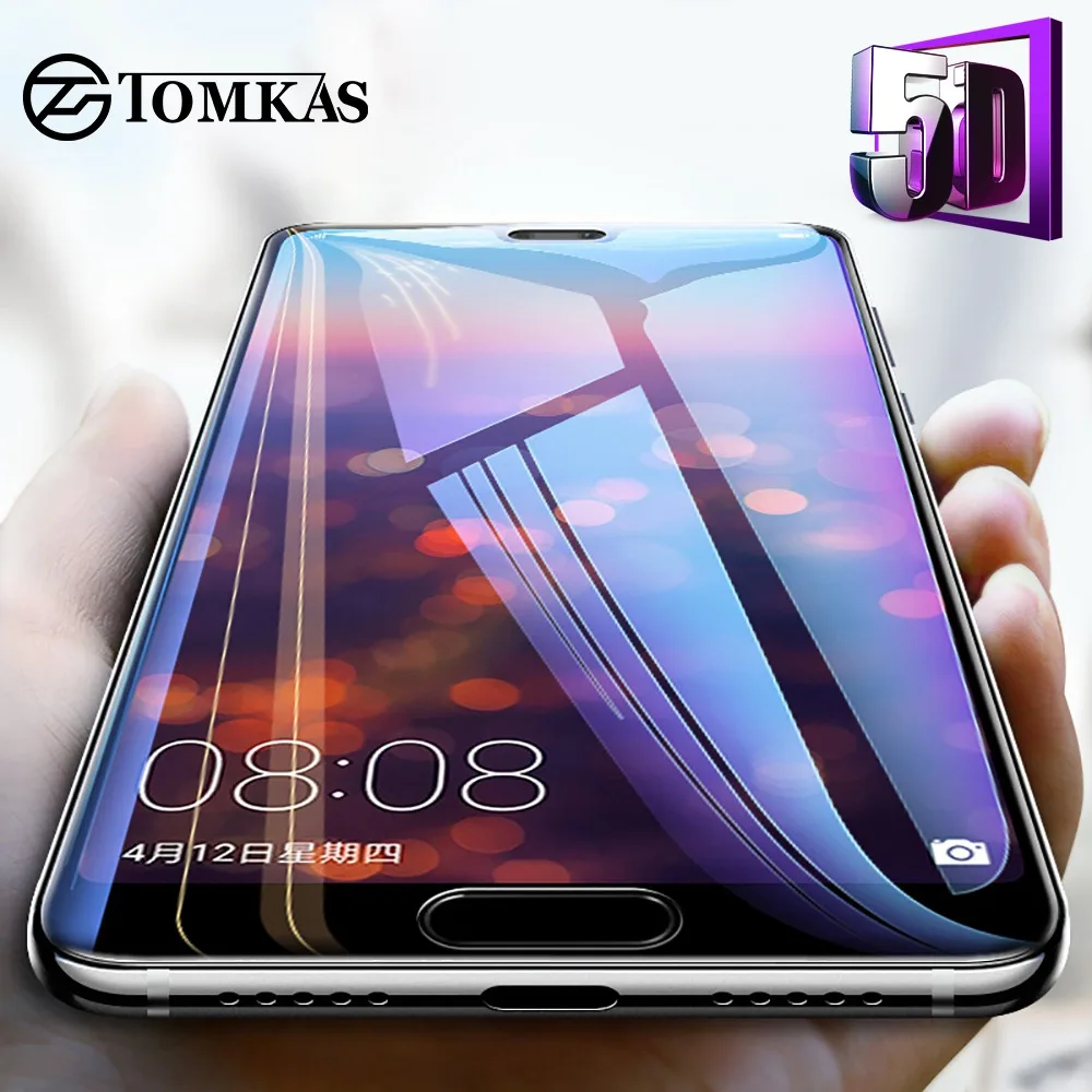 TOMKAS 5D Защитное стекло для huawei P20 Lite Honor 9 Play P10 mate 10 P Smart Pro стекло|Защитные стёкла и