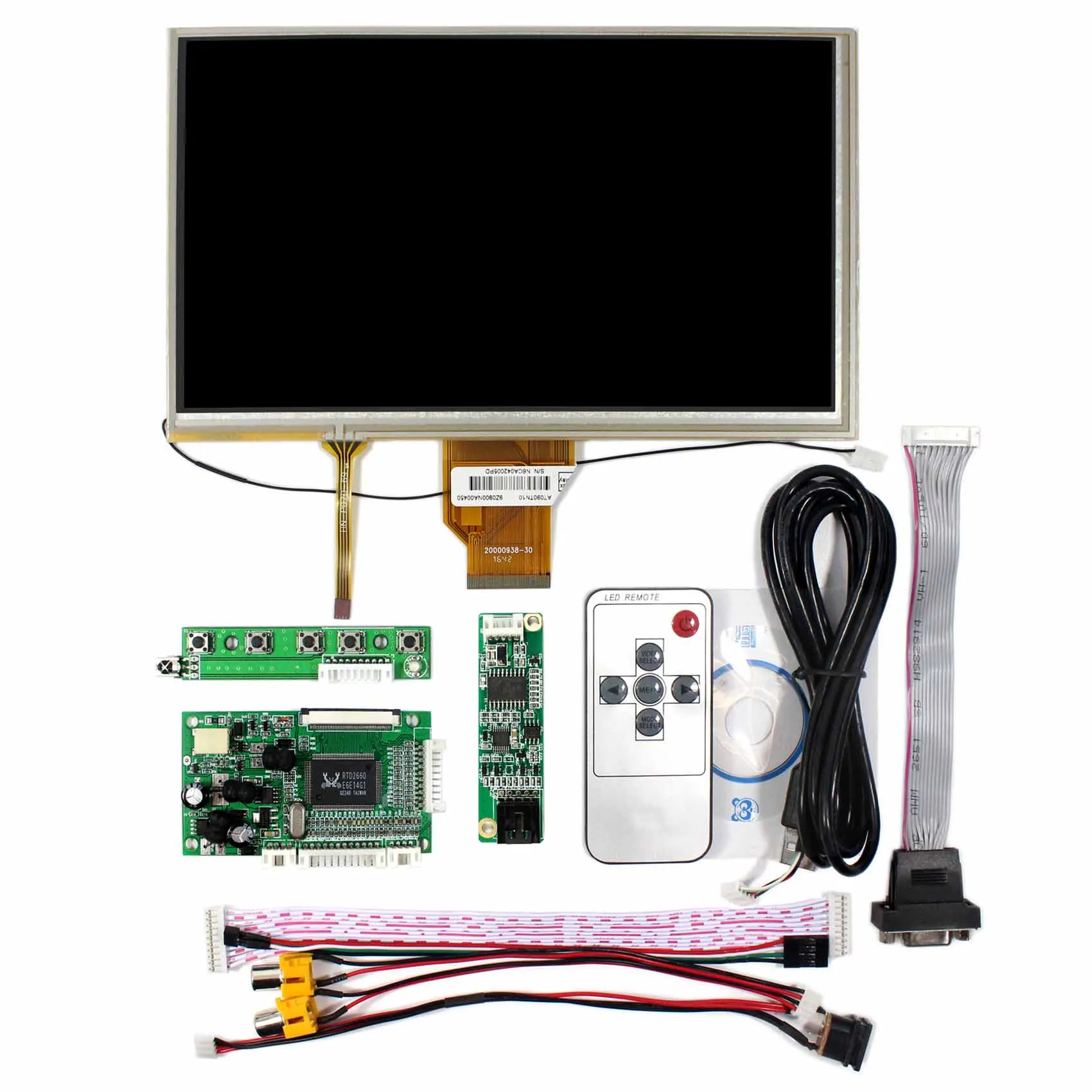 9 дюймов AT090TN10 AT090TN12 800x480 LCD с сенсорной панелью VS090TP A1 + VGA 2AV плата контроллера VS TY50
