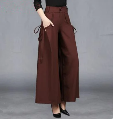 

Spring Autumn High Waist Wide Leg Pants Women Loose Casual Pants Trousers