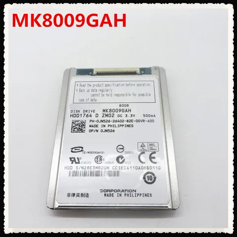 Новый жесткий диск 1,8 дюйма HDD CE/ZIF 80 Гб MK8009GAH, жесткий диск для d430 D420 xt1 2510P 2710P NC2400 sr68e, замена mk1214gah mk6008gah