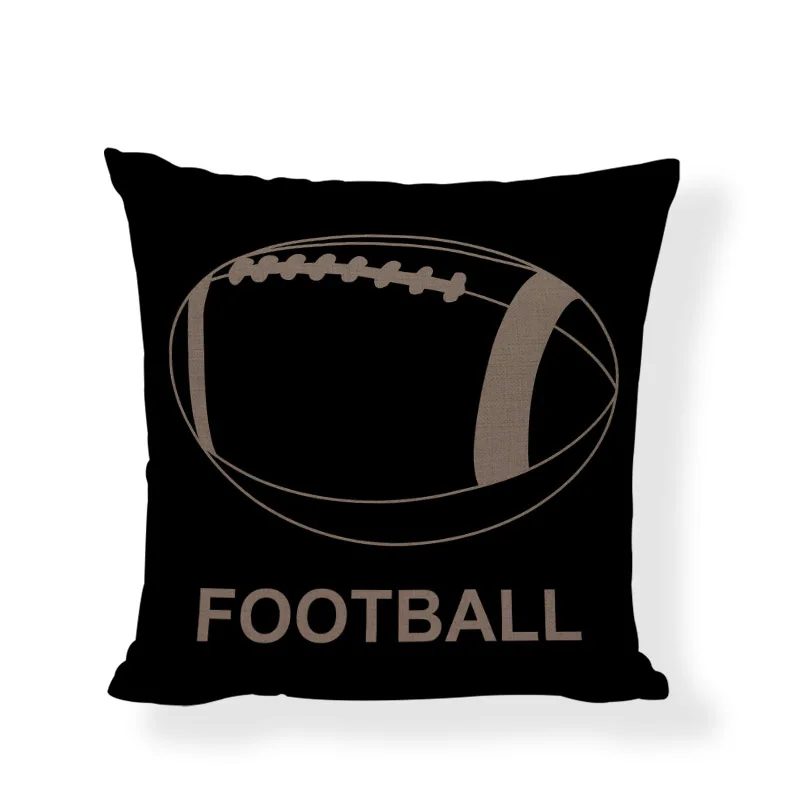 Черный и темно серый чехол подушка с рисунком шара украшение для комнаты