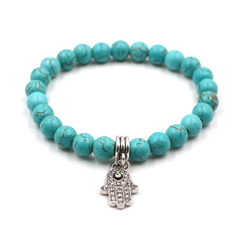 YIZIZAI новые модные браслеты с ручной подвеской Fatima женские Pulseira Masculina мужские