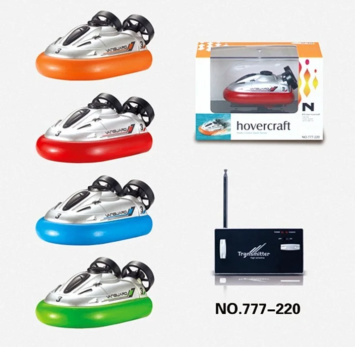 Мини воздушной подушке 6-канальный RC катер на амфибия Моделирование управления