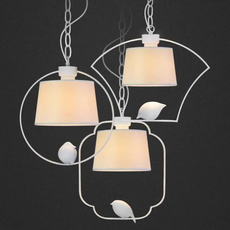 современная птица висит лампа бежевый оттенок Новый китайский стиль Спальня