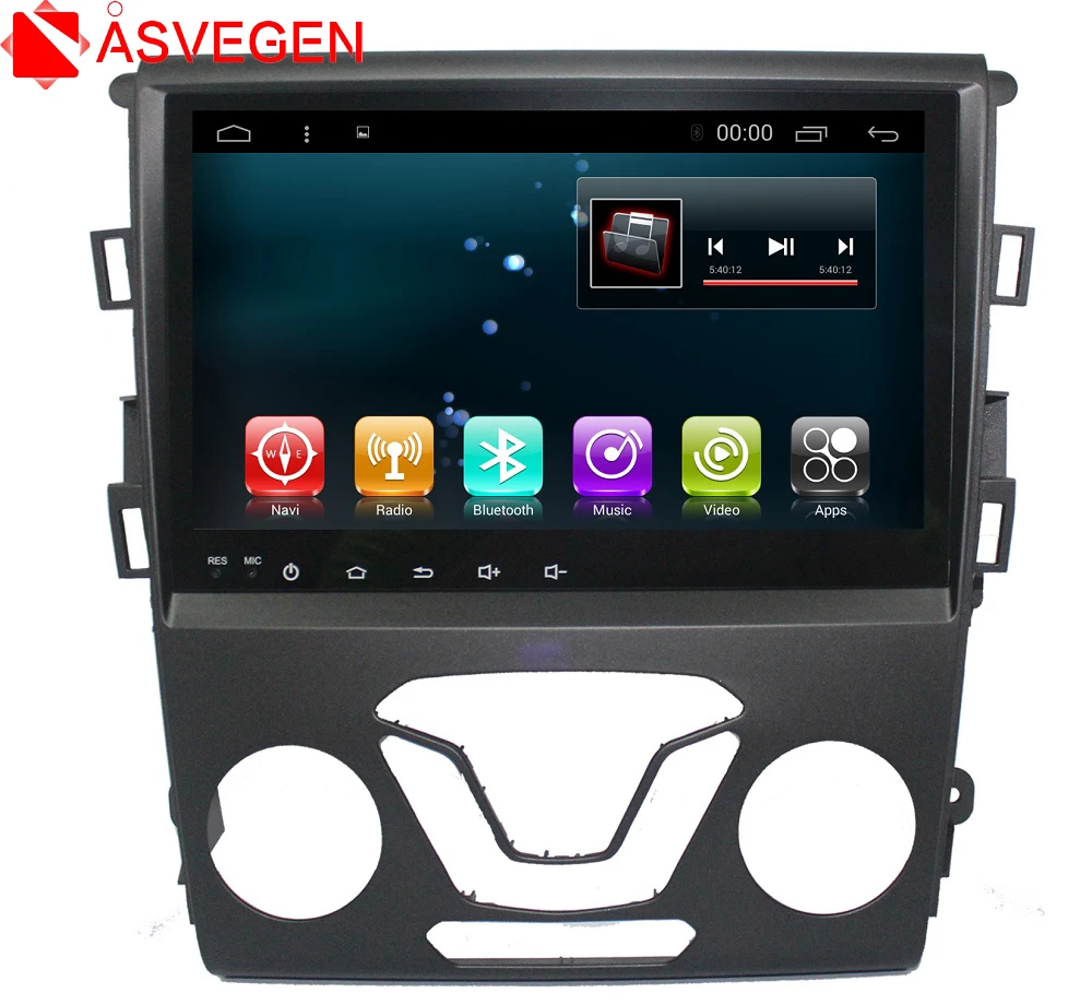 

Asvegen Android 7.1 Quad Core 10.2'' Car DVD Player GPS Navigation Bluetooth Audio Stereo Multimedia Player For Ford Mondeo 2013