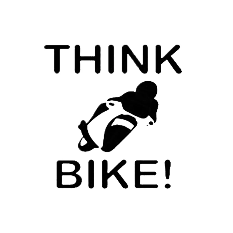 Веселая наклейка на бампер автомобиля в стиле Think Bike мотоцикла задний новинка