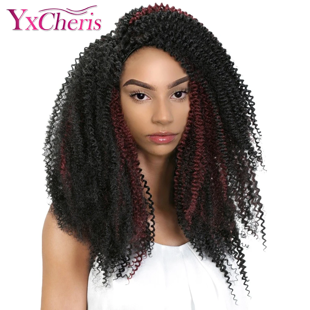 

18'' Crochet Braid Hair For Braiding Synthetic Hair Extension Sensationnel Lulutress Long Bohemian Curly Crochet Hair Twist
