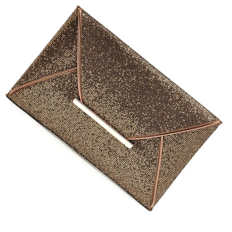 Высококачественные женские сумки для вечеринок золотые блестки кошелек-конверт