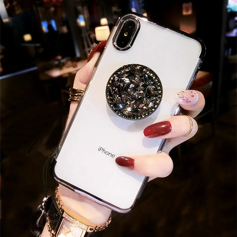 Роскошный мягкий чехол с 3D алмазным покрытием для iphone 11 Pro MAX 5 S 6 7 8 plus X XR XS |