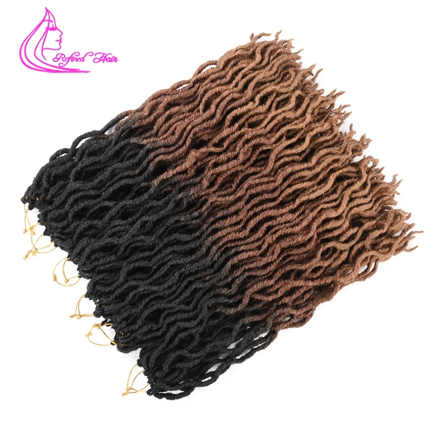 Утонченные волосы богиня локс вязание крючком Наращивание волос Синтетические