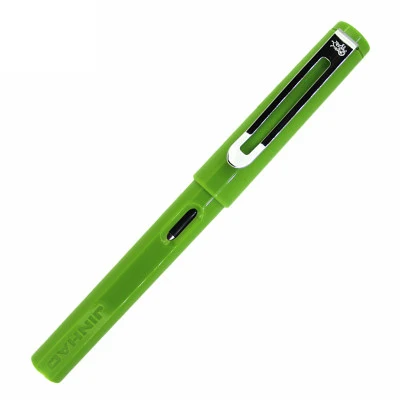 apple green Jinhao599A чернильная авторучка ярких цветов с чернильным картриджем подарочный набор для студентов каллиграфия пластиковые ручки для письма - Цвет: apple green