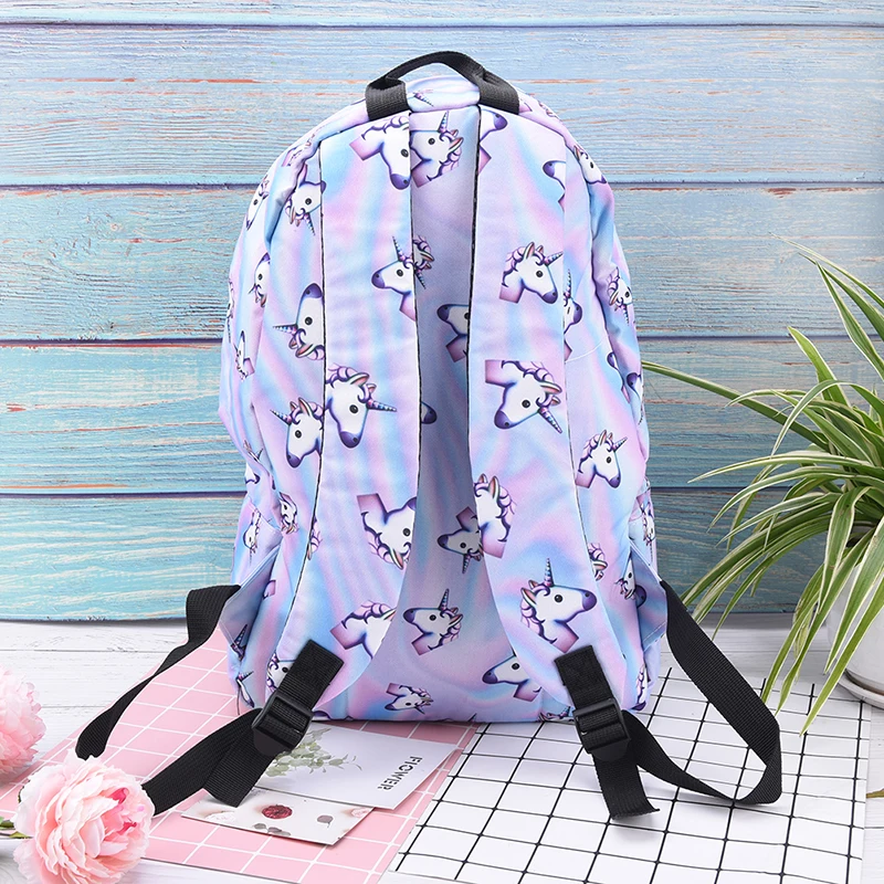 Холло Единорог 3D печать рюкзак женская сумка mochila высокое качество книжная