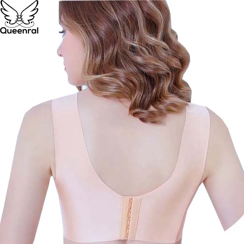 Queenral жилет бюстгальтера без косточек чашки Плюс Размеры Bralette BH нижнее белье пуш