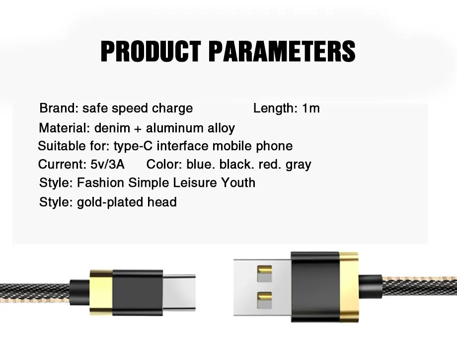 Usb type-C Micro кабель из цинкового сплава прочный кабель для samsung S8 S9 huawei type C Micro Быстрая зарядка линия передачи данных на Xiaomi USB Micro