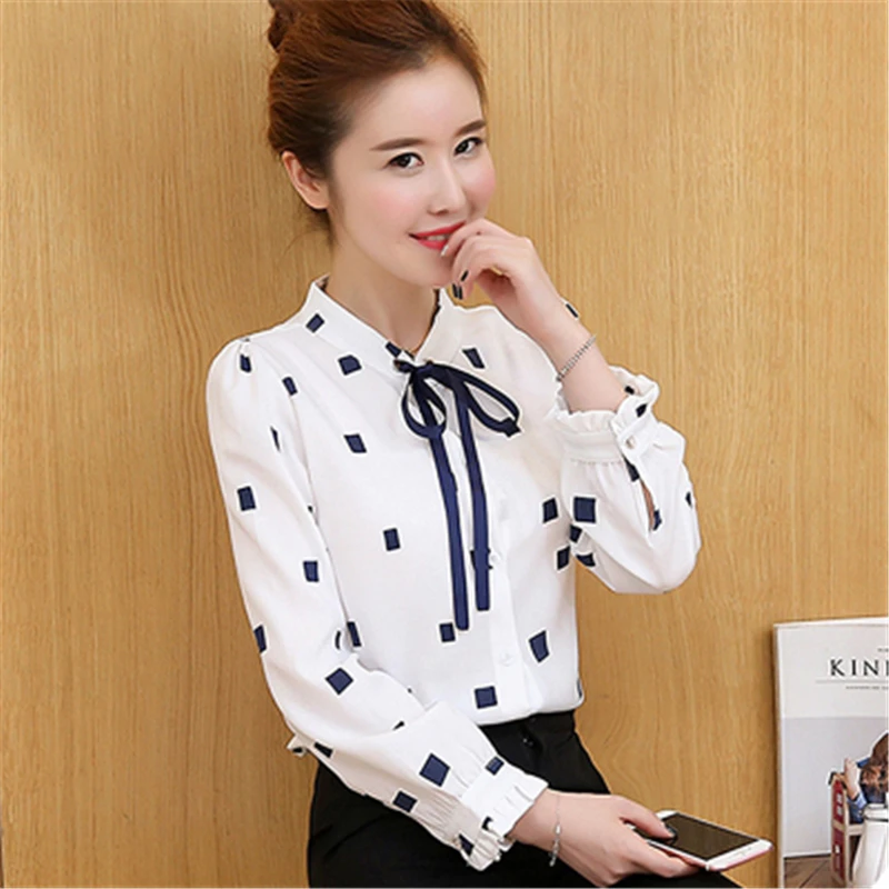 Большой Размеры женская рубашка Сезон весна осень Повседневные свободного кроя