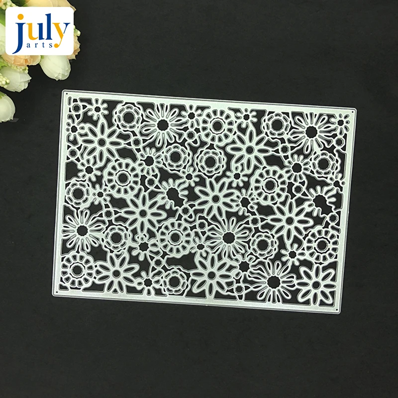 

Julyarts Faceplate Flowers DIY Metal Cutting Dies Stencil Scrapbooking Photo Album Decor Embossing Cards Making DIY Crafts