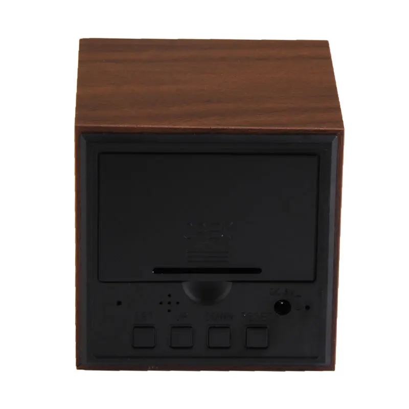 Новое поступление настольные часы 3 x AAA/ USB мини портативные деревянные Красный
