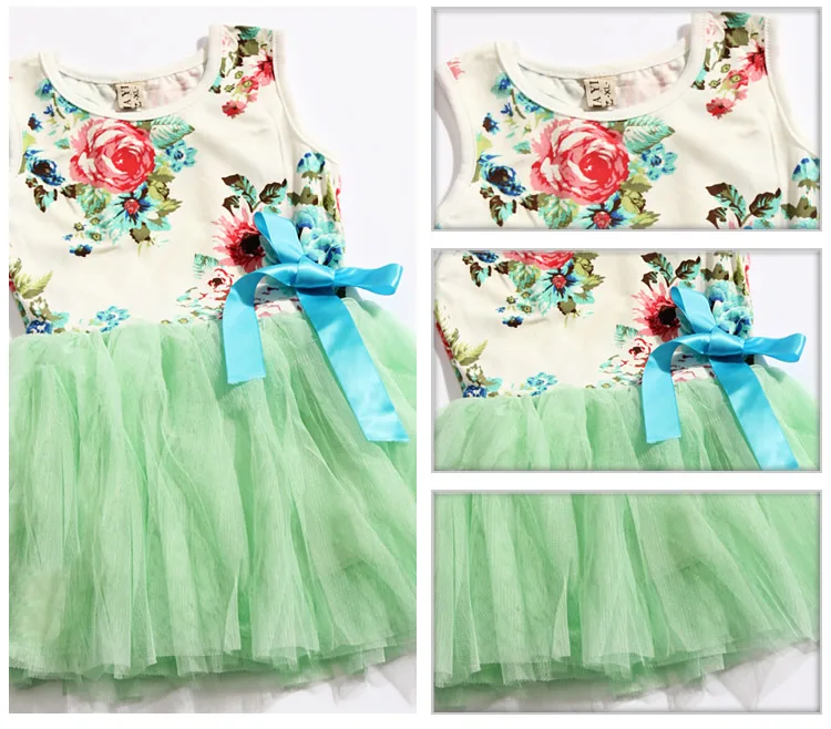 

Fashion 2020 Baby Girl Floral Princess Party Summer Party Dress Girls Toddler Tutu Flower Dresses Clothes infantil Vestidos Gift