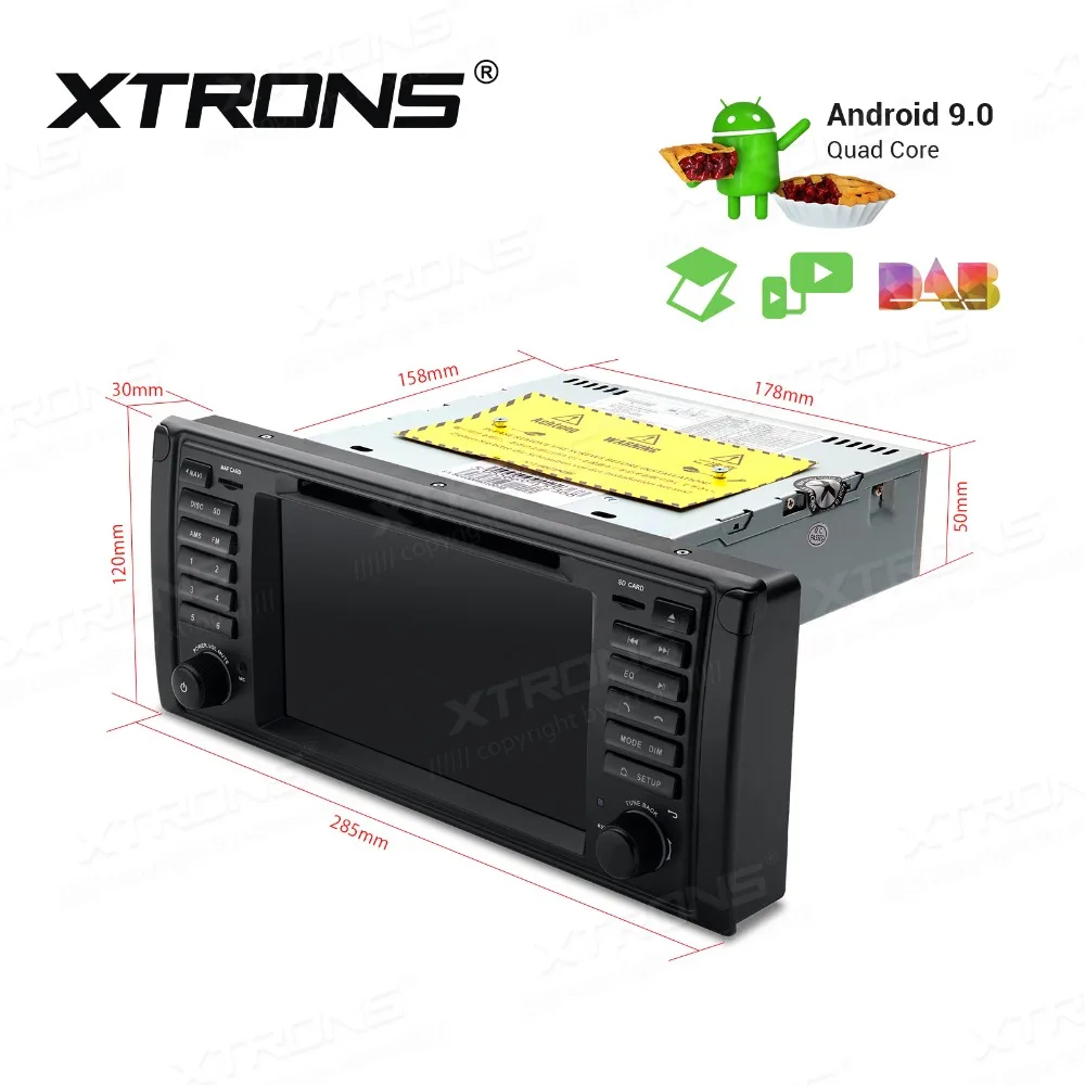 XTRONS Android 9 0 радио автомобильный DVD плеер стерео для BMW E39 M5 1999 2000 2001 2002 2003 7 серии 1994