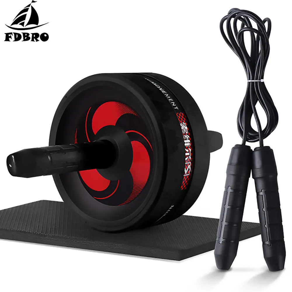 FDBRO Body Building Roller&ampJump Rope No Noise Abdominal Wheel Ab Roller with Mat for Exercise Fitness Equipment Accessories | Спорт и