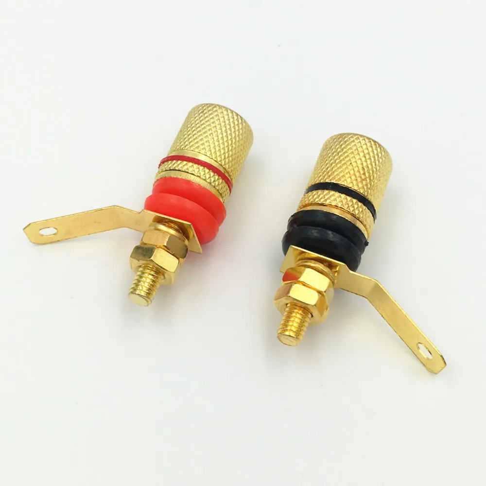 100 шт. позолоченные клеммы усилителя для колонок 4 мм | Обустройство дома