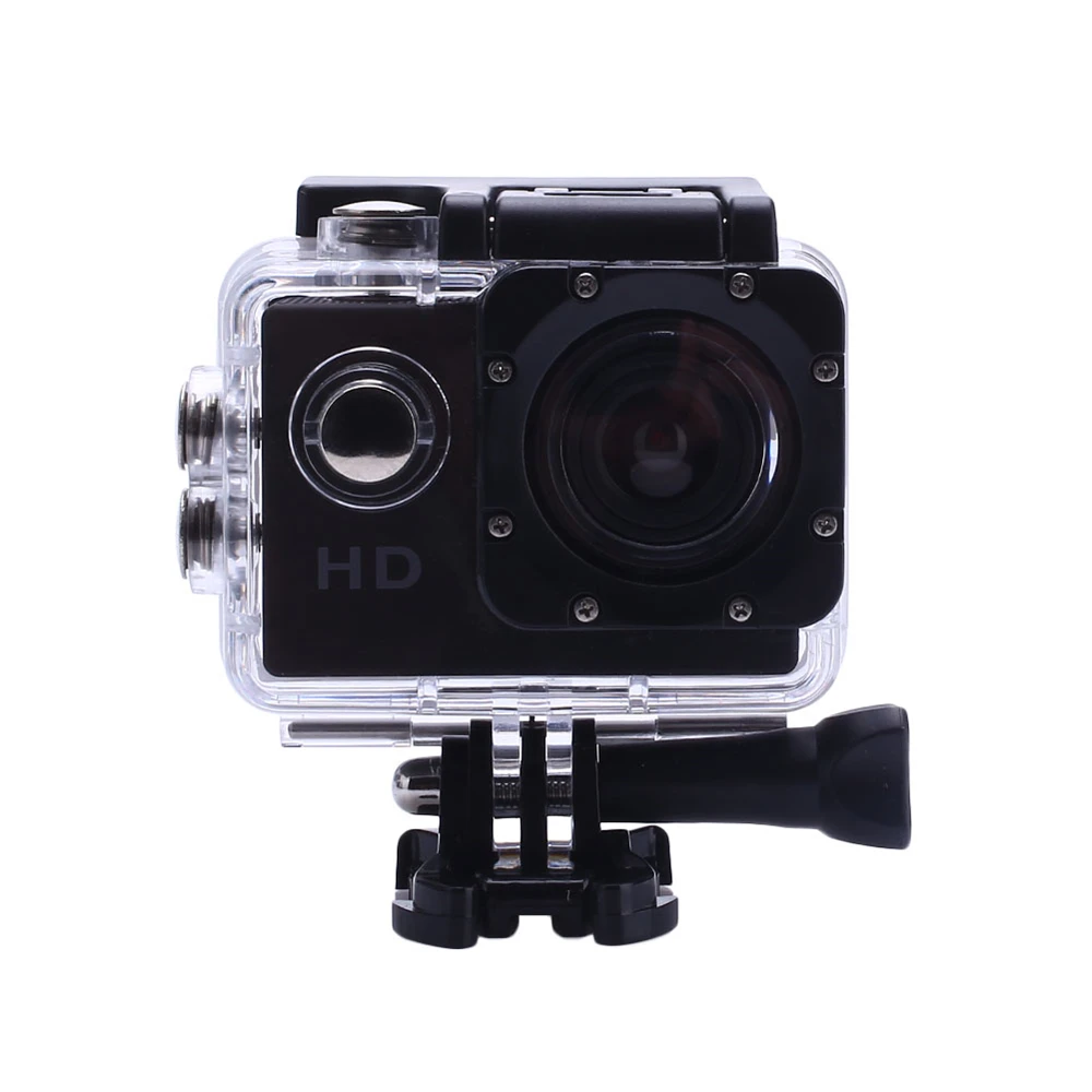 Cewaal 2 0 дюймов экшн камера HD 4X Zoom 30 м Водонепроницаемая для шлема плавания и