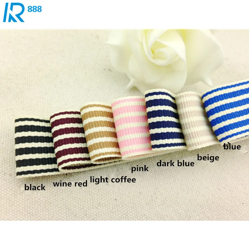 Лента Двусторонняя в полоску 40 мм/4 см 3 размера 5 м/лот|striped ribbon|ribbon diyrib ribbon |