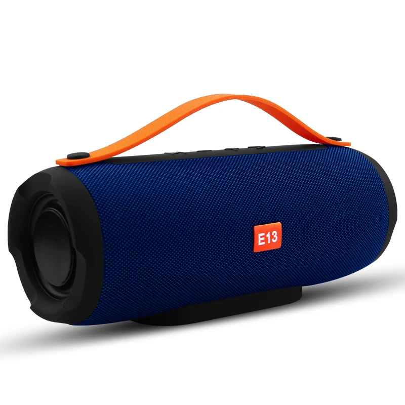 Синий E13 Мини Портативный беспроводной Bluetooth динамик стерео динамик телефон радио музыка сабвуфер Колонка s - Цвет: Синий