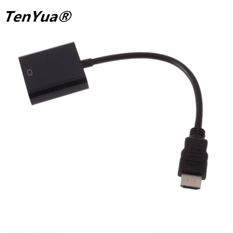 HDMI к VGA Кабель папа RGB Женский аналогу Видео Аудио конвертер адаптер Кабели HD 1080P