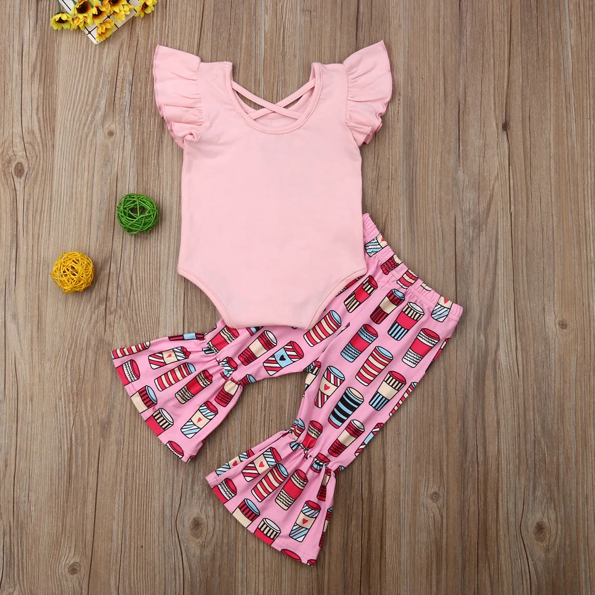 Новинка 2019 комплекты одежды для маленьких девочек летняя фотография с буквенным