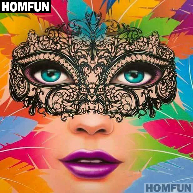 Алмазная живопись HOMFUN A01780 полноразмерная/круглая 5D картина сделай сам с