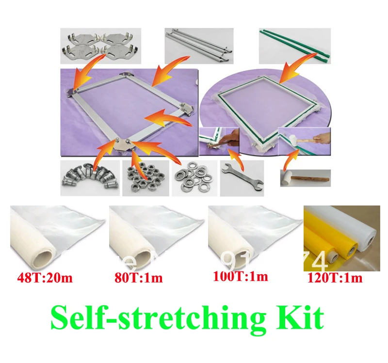 FAST FREE shipping 16x20 inches silk screen printing self stretcher kit self stretching tension frame t-shirt printer