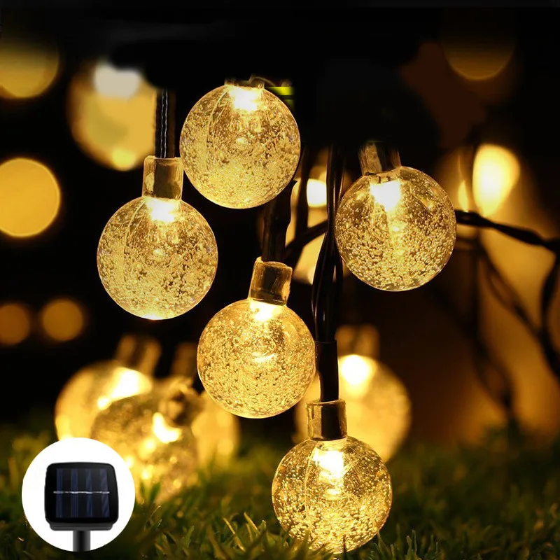 Солнечная зарядка 100 светодиодный струнный светильник Открытый IP67