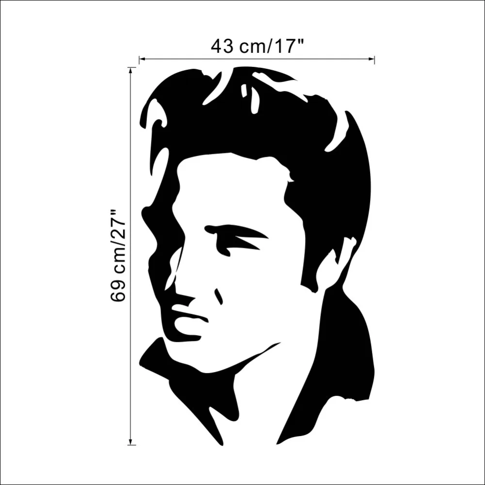 Elvis Presley фрески съемные художественные наклейки домашний Декор виниловые