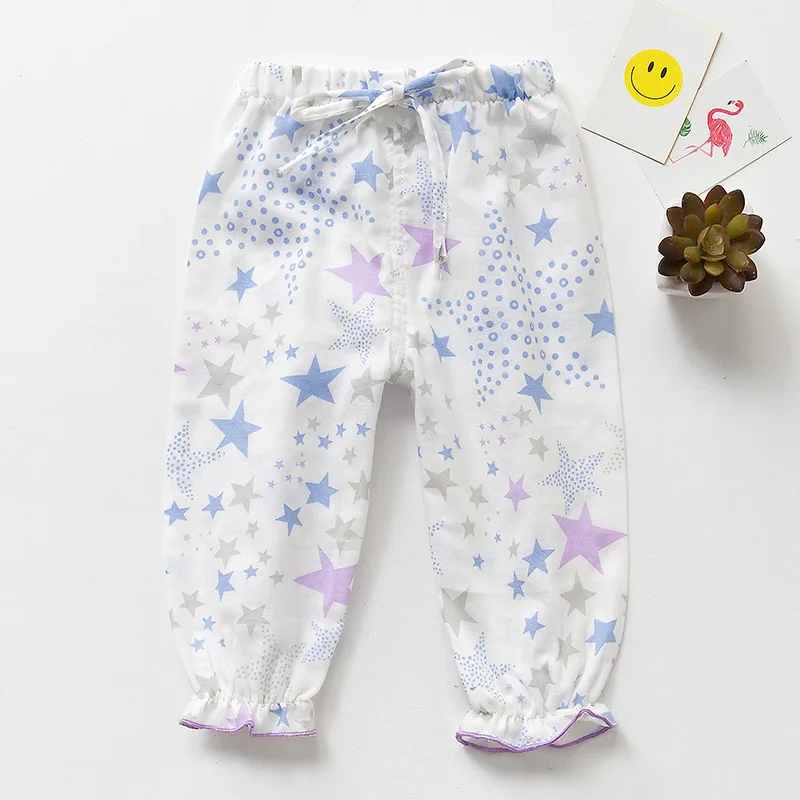 Детское летнее постельное белье с мультяшным рисунком детские штаны для