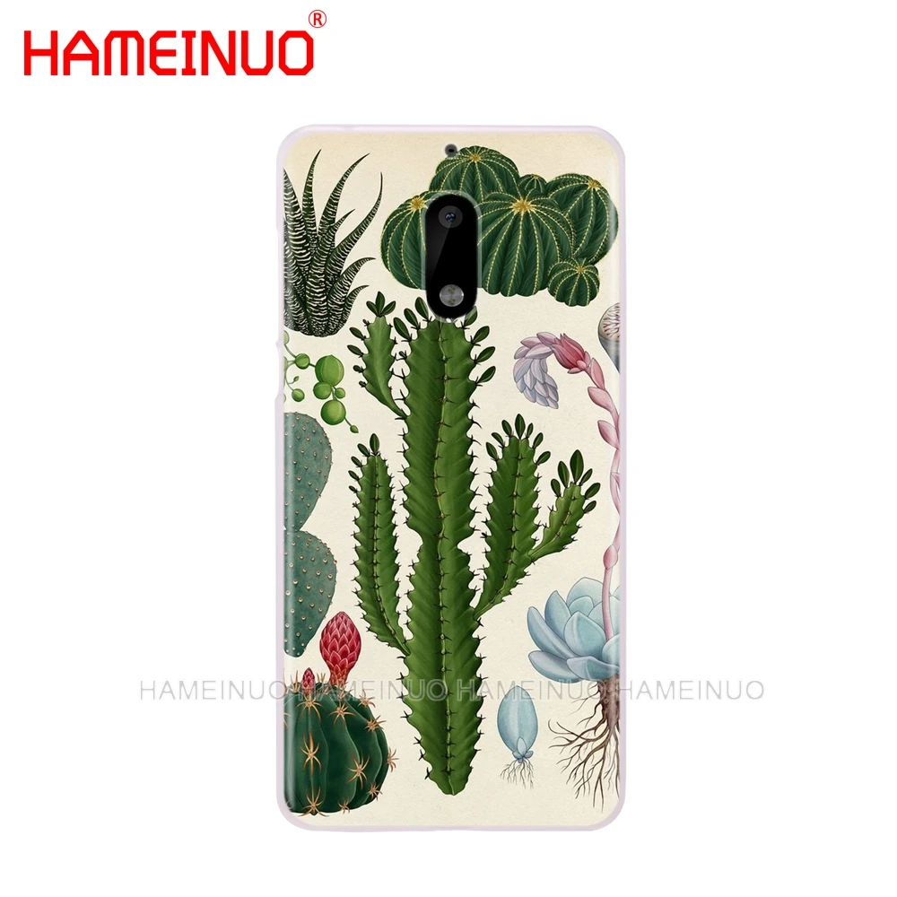 HAMEINUO чехол для телефона с изображением зеленых кактусов и цветов Nokia 9 8 7 6 5 3 Lumia 640