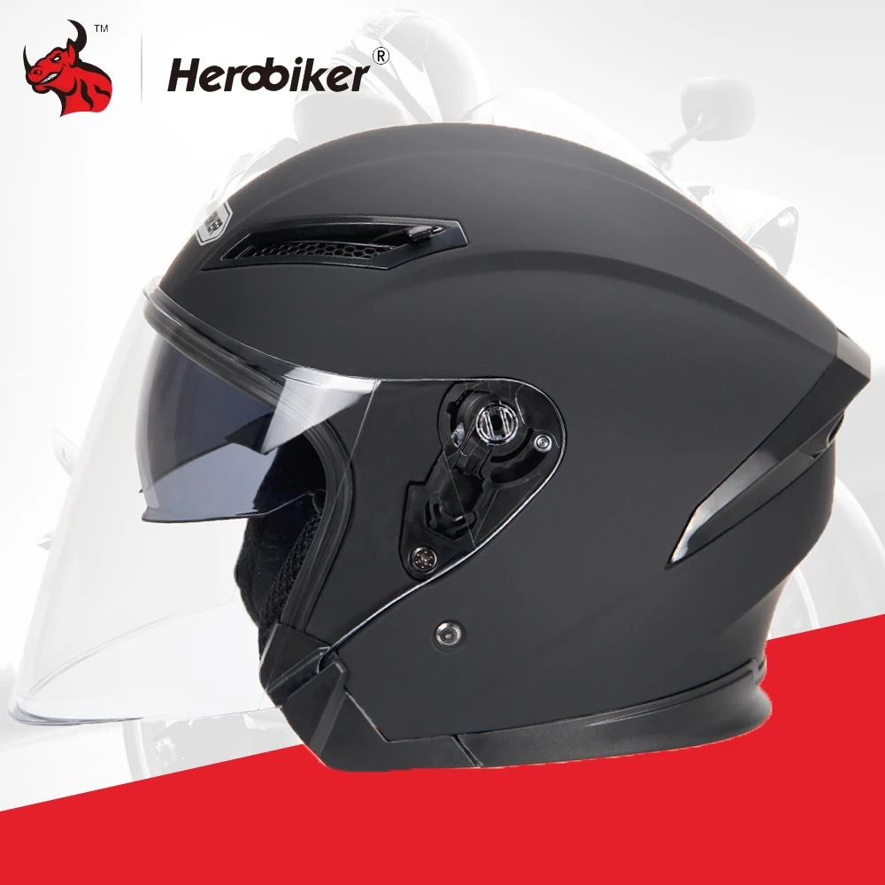 HEROBIKER мотоциклетный шлем для мужчин Casco Moto rbike Полный лицевой шлем уличный велосипедный гоночный шлем двойной козырек Мото шлем