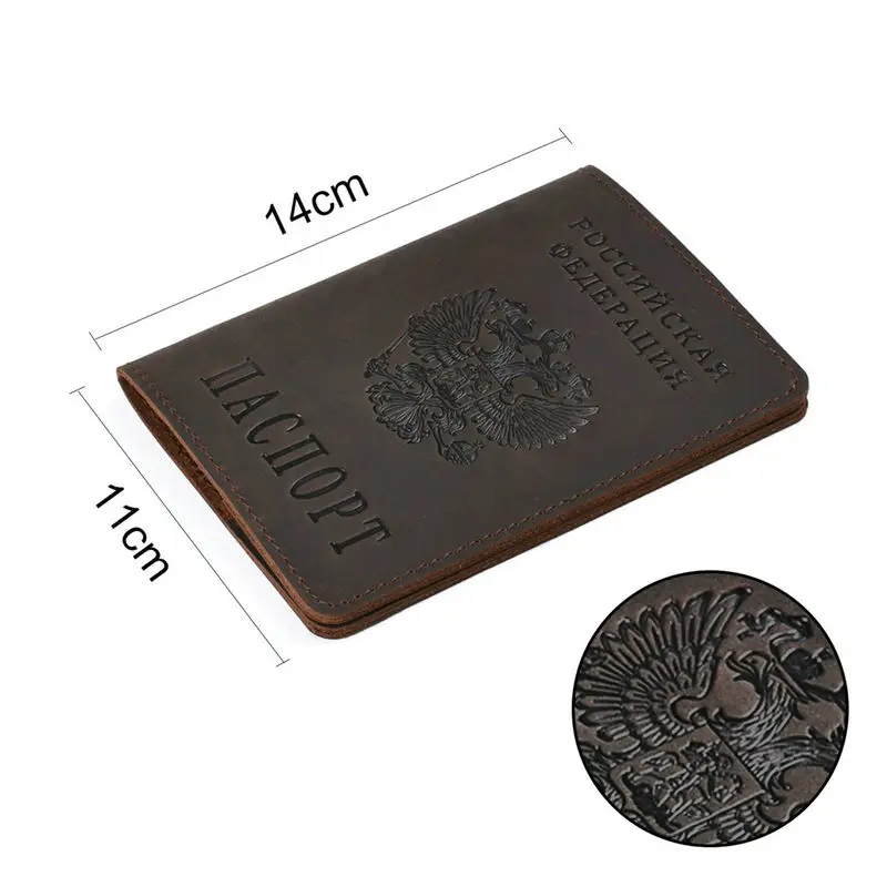 Обложка для паспорта из натуральной кожи мужчин и женщин|Держатели карт