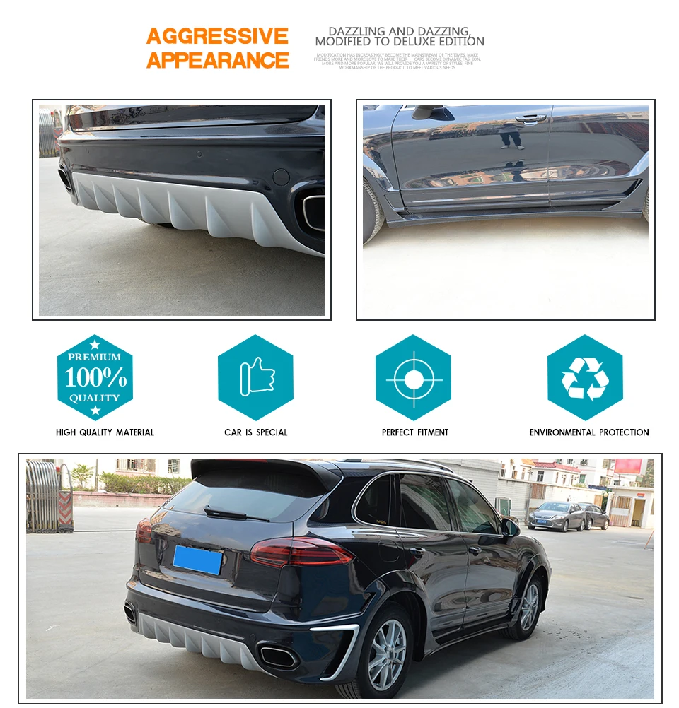 FRP автомобильный бампер, наборы для кузова, колесная арка для Porsche Cayenne 958 S Sport Utility 4 Door