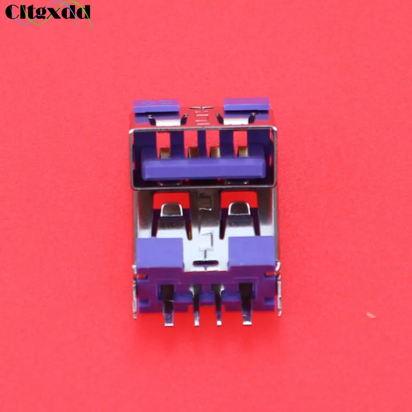 Cltgxdd 1 шт. USB Type A гнездовой разъем 180 градусов 4-контактный Разъемы 2 0 10 плоский