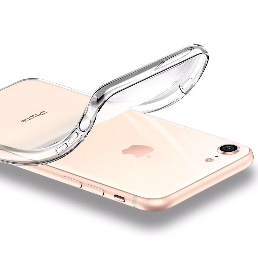 Прозрачный мобильный телефон Мягкий чехол для iphone X XS XR XsMax 8 7 Plus 6 6 S Plus задняя крышка Роскошный чехол для iphone 7