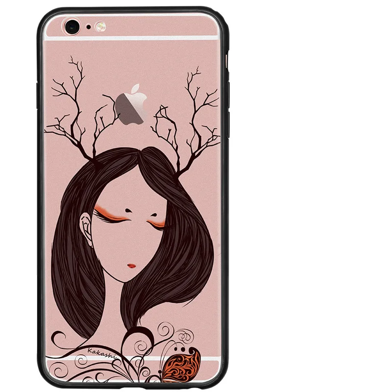 QuShar Luxury Lace Girls Phone Case for iphone 6 6S 7 Plus Elegant Ladies Clear Hard PC Back Cover iphone7 plus Fundas |