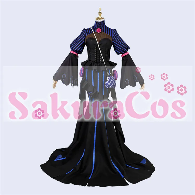 Fate/Grand Order FGO Murasaki Shikibu фиолетовое длинное платье косплей на Хеллоуин костюм