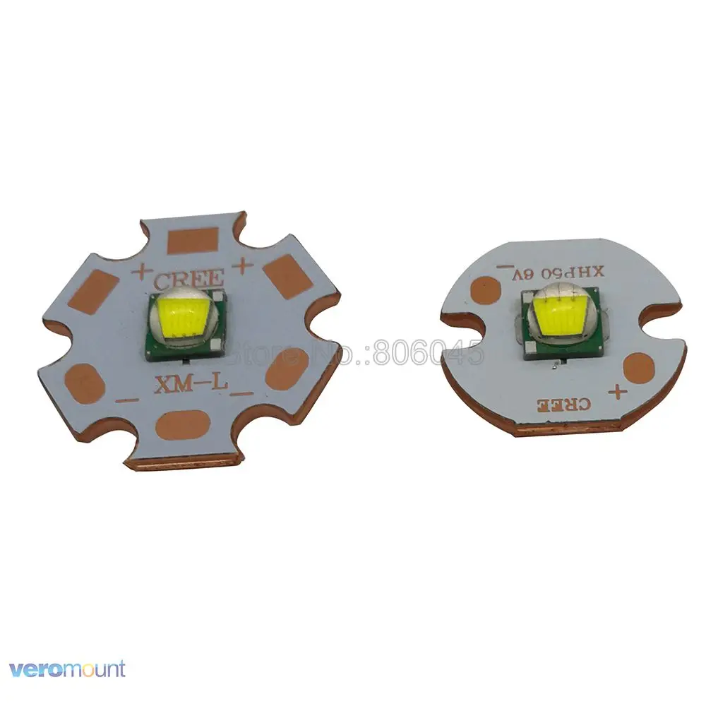 Светодиодный излучатель Cree XM-L T6 10 Вт холодный белый нейтральный теплый 16 мм или 20