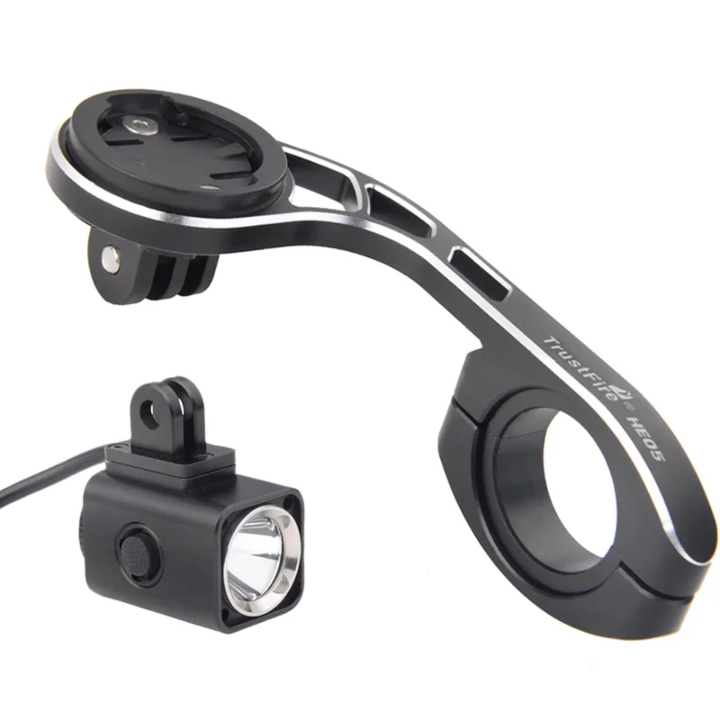 Bikelight and Holder Велосипедный светильник Trustfire D20* XML-L2, велосипедный светильник с кронштейном для GARMIN BRYTON, велосипедного компьютера, камеры GoPro - Цвет: Bikelight and Holder