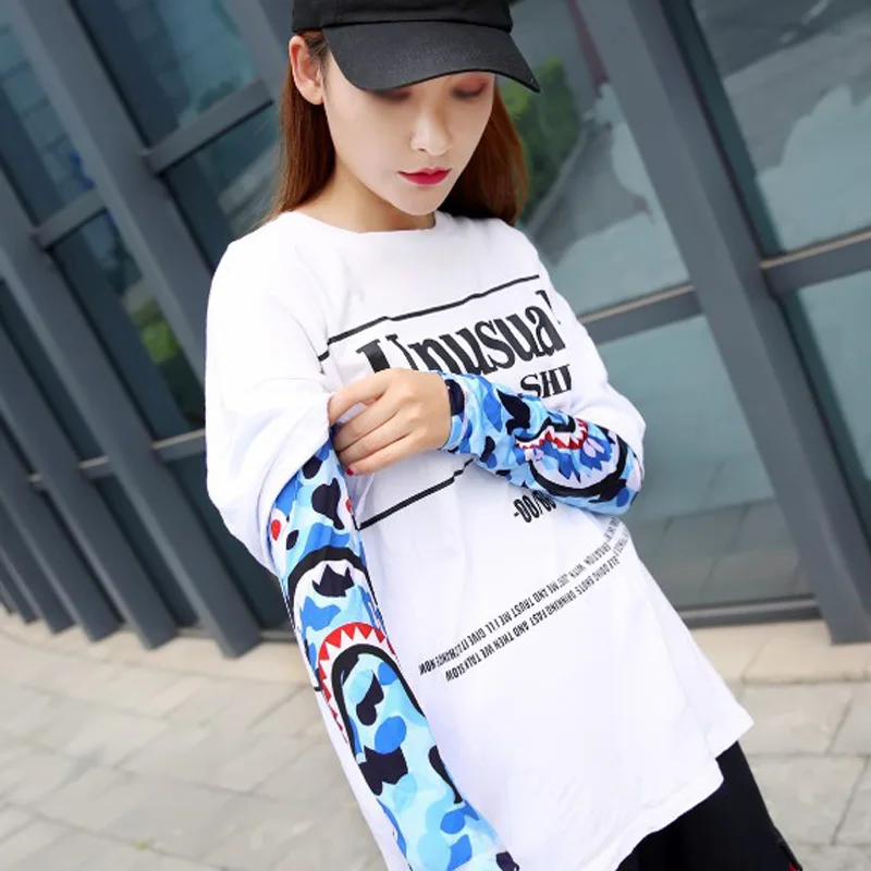 Motorcycle Arm Sleeve Fashion Creative Sun Protection Arm Sleeves Breathable Ice Silk Arm Sleeve for Women Motorcycle Accessory