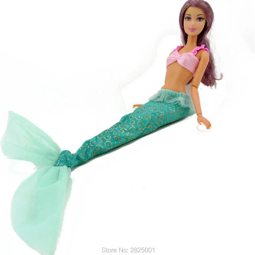 Одежда ручной работы костюм Русалочки розовый бюстгальтер топ с рыбьим хвостом