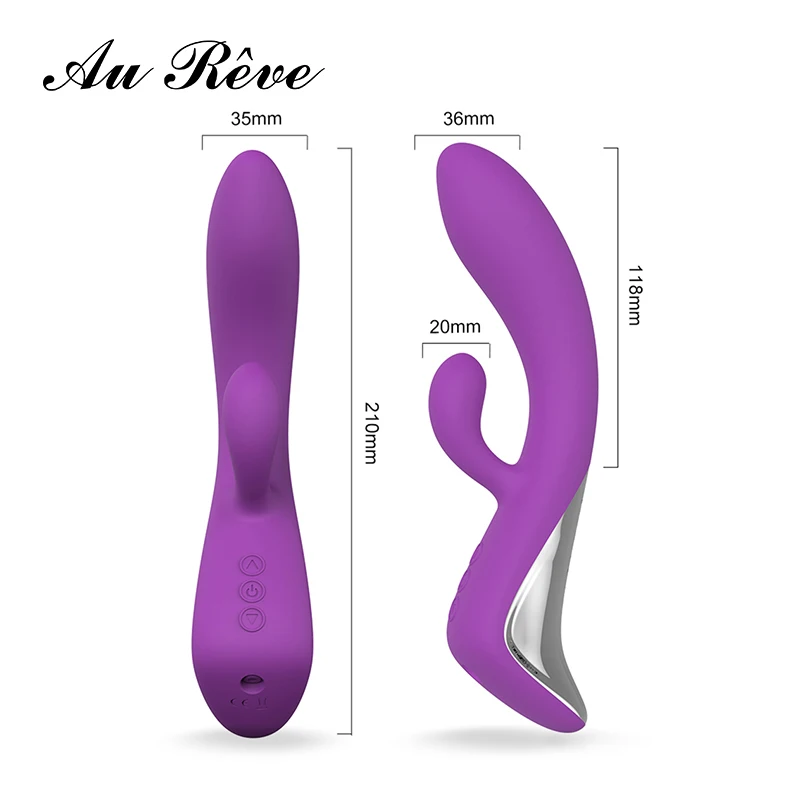Au Reve Кролик Вибратор массажер для влагалища G Spot Стимулятор клитора Мощный